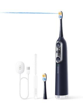 Electric Toothbrush & Water Flosser Combo - Dark Violet, High-Performance Oral
